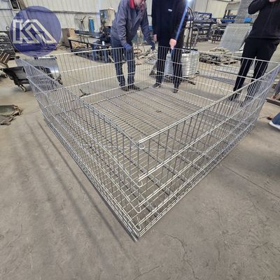 Heavy Duty Welded Gabion Box with 275g Zinc Coated Galvanized Steel 50x50mm Mesh for Retaining Walls and Erosion Control 1000x500x300mm