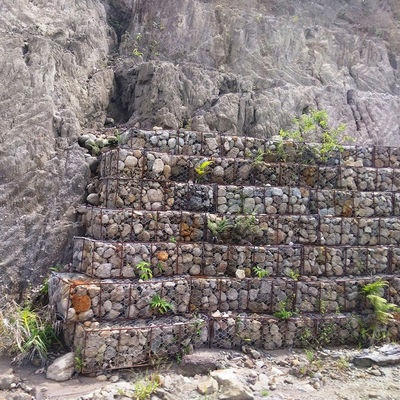 Double Twisted Gabion Basket Coastal Erosion Control Saltwater Resistance Heavy Duty