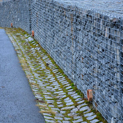 1m Gabion Fence with Gray PVC Coating - 220-300g/m² Zinc Galvanized Steel