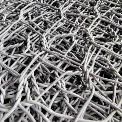 Large Stock PVC Coated 2*1*1m Galvanized Gabions For Galvanized Stone Gabion Basket Flood Control