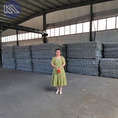 Galvanized Hexagonal Wire Mesh Cage Rock Retaining Wall Pvc Coated Gabion Stone Filled Gabion Basket In Philippines