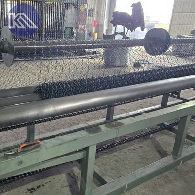 3.05mm / 80*100mm / 2*1*1m Iron Mesh Retaining Wall Galvanized Custom Gabion Wall Box For Slope Stabilization