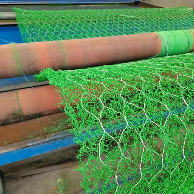 Galvanized Iron Wire Rockfall Netting Combination Of Geotextile Gabion Wire Mesh Erosion Control Geo Mat