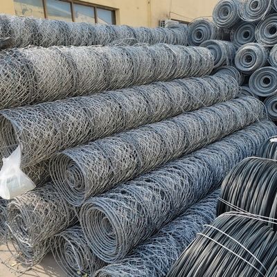 Standard Size Rock Fall Protection Mesh 8 X 80mm(W) X 120mm (H)  2.7mm 2m X 50m Gabion Wire Mesh Roll