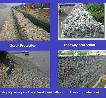 Rockfall Granite Slope Gabion Wall Retaining Walls Blocks 200x100x50 Box Gabion Mattress Stone Cage