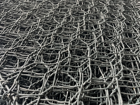 Galvanized Gabion Box Wire Mesh 2m Length Anti Rust Woven