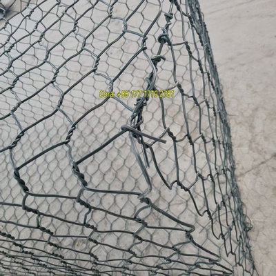 Factory Large Stock PVC Coated + Galvanized 2*1*1m With 2.7mm Wire Thickness Gabion Box Wall