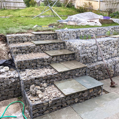 Hot Dipped Galvanized Welded Gabion Stone Cage 2*1*0.3m For Fence