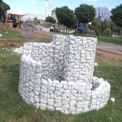 Customized Curved Architectural Gabion Retaining Wall For Sale With Iron Wire Mesh Durable Gabions
