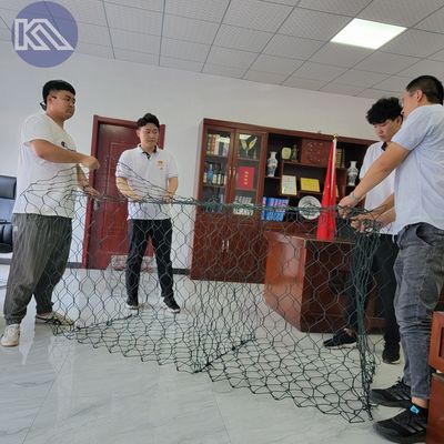 2 X 1 X 1 m Gabion Wire Mesh Netting 80 X 100 mm Gabion Basket for Flood Control Project
