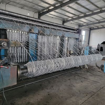 Gabion Rockfall Barriers Protection Netting Steel Grid With Wire Cable 8mm Mesh For Soil Nailling