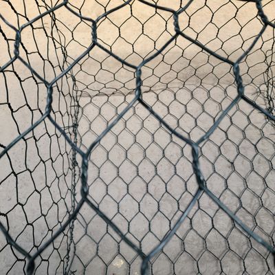 Submerged Gabion Box with Galvanized PVC Coated Wire for Corrosive Soil and Water Applications