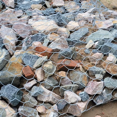 2×1×1m Durable Stone Filled Lowest Price Galvanized Gabion Mesh Wall for Gabion Wall Protection